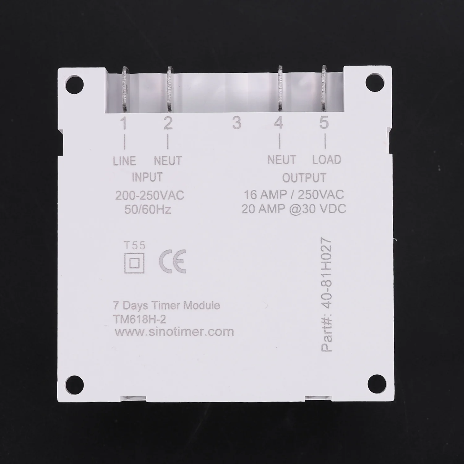 Sinotimer Tm618H-2 220V Ac Digital Time Switch Output Voltage 220V 7 Day Weekly Programmable Timer Switch For Lights Application