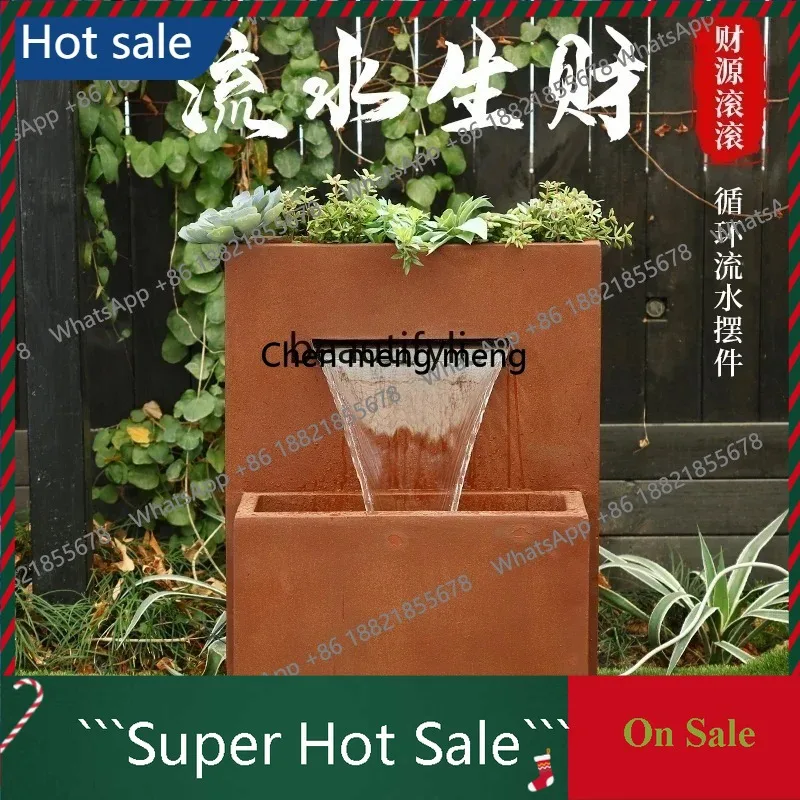

3001 Flowing water makes moneyornament fountain villa outdoor courtyard garden circulation pool floor-to-ceiling landscape dec