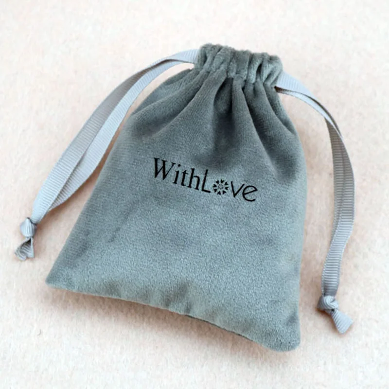 50pcs Velvet Drawstring Bag Personalized Logo Jewelry Package Bags Wedding Gift Bag DIY Small Travel Key USB Dice Dust Pouch