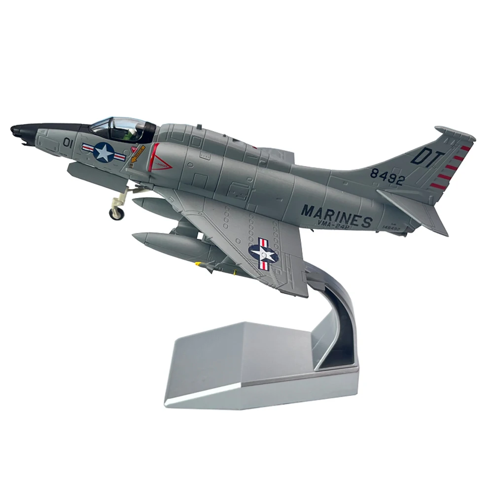 1:72 United States Marine Corps A-4 Skyhawk Attack A4 Fighter Jouet Avion Métal Militaire Moulé Sous Pression Modèle D'avion Collection Cadeau