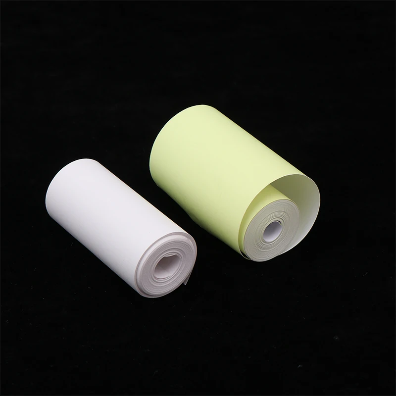 【3cs99】1pc papel adesivo térmico transparente impressora de papel autoadesivo para fotos notas 5.7x2.5cm mini papel de impressora