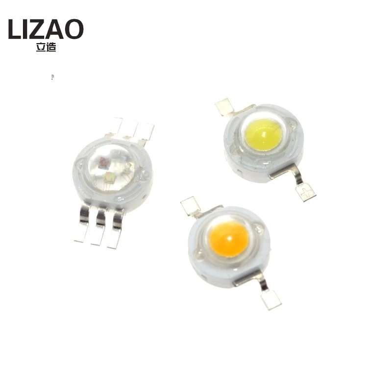 1W  White Warm white Red Gerrn Blue RGB LED High power Lamp beads Pure 300mA 3.2-3.4V 100-120LM 30mil