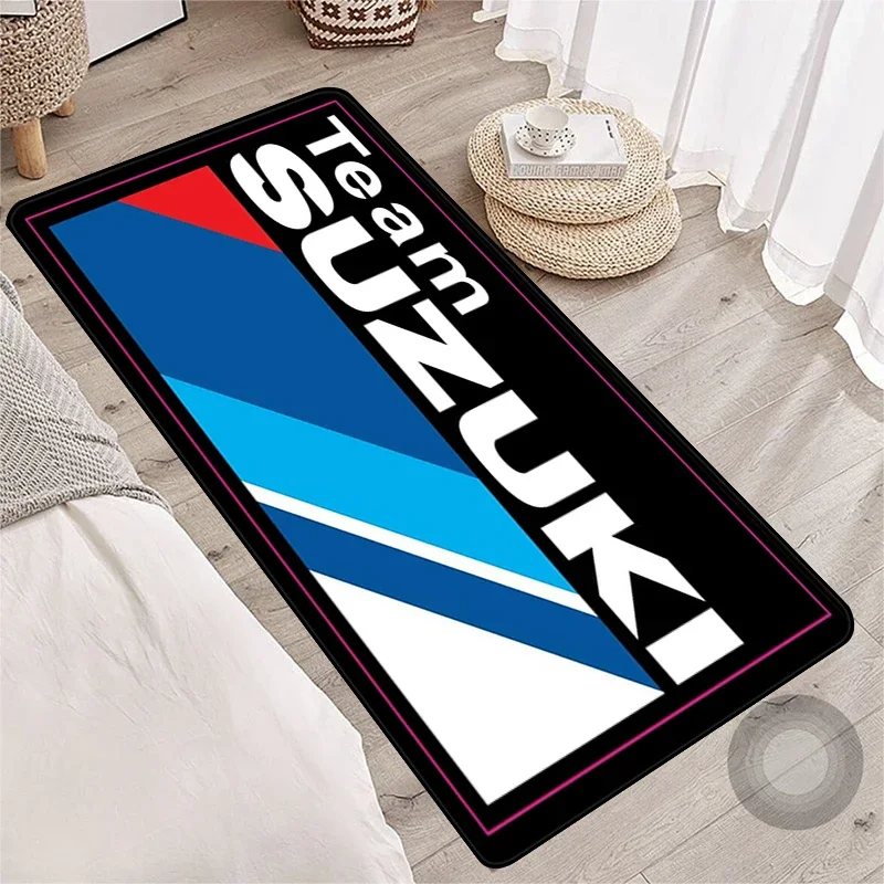 3D Motorcycles S-Suzuki Bath Mats Kitchen Carpet for Bedroom Living Room Mat Doormat Rugs Carpets Home Decoration Bathroom Rug