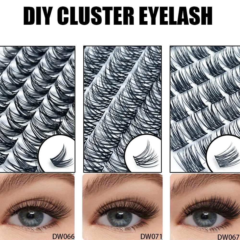 120 Bündel Wimpern Cluster Wimpern Bindung und Siegel Make-up-Tool DIY Wimpern Verlängerung ssatz für Wimpern Pinzette Wimpern Set Großhandel