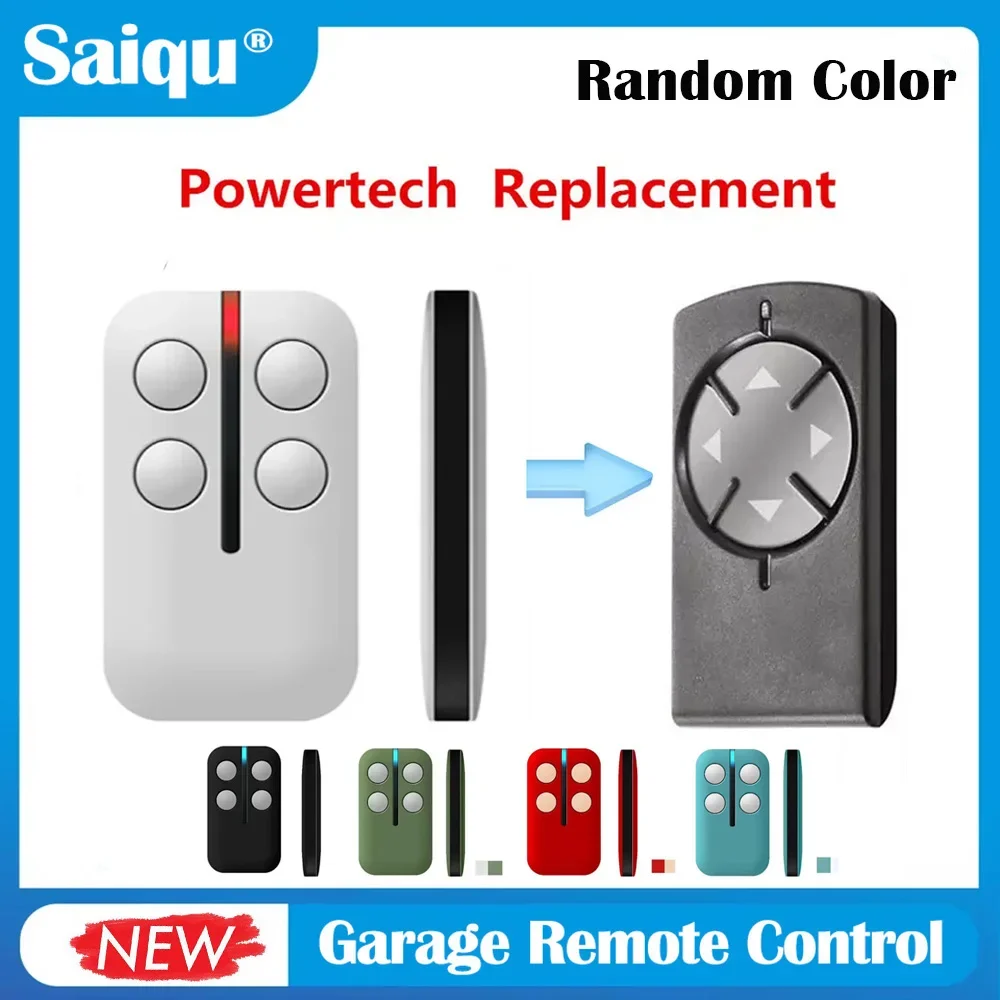 Control de garaje universal 433 Mhz Control remoto de repuesto Rolling Code PR-2 4 canales Powertech