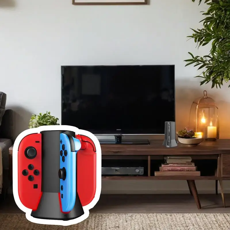 للتبديل 2 أذرع التحكم في ألعاب الفيديو جهاز شحن غمبد محطة شاحن حامل شحن محمول لقاعدة شاحن وحدة التحكم في ألعاب الفيديو