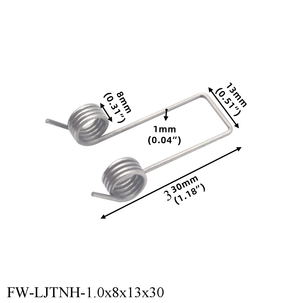 10 Stück/Set Reparatur-Doppeltorsionsfedern für Mülleimerdeckel, verstellbar, für Abfalleimer