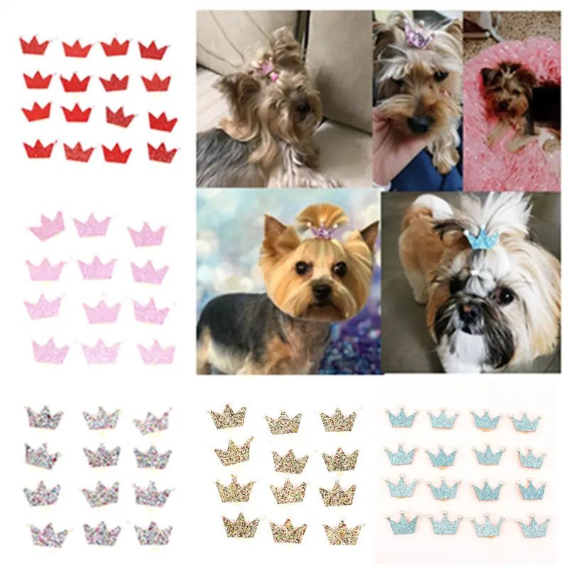 6pcs/set Dog Hair Clips Small Dogs Bows Hair Yorkshire Accessories Shop for Pets Hair Clips Grooming Cat Bows Dog Accessories