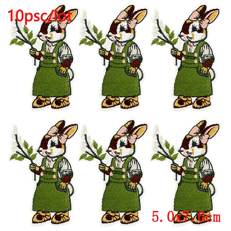 10Pcs/Lot Cartoon Flower Iron On Embroidery Patches For Clothing With Stunning Embroidery Art