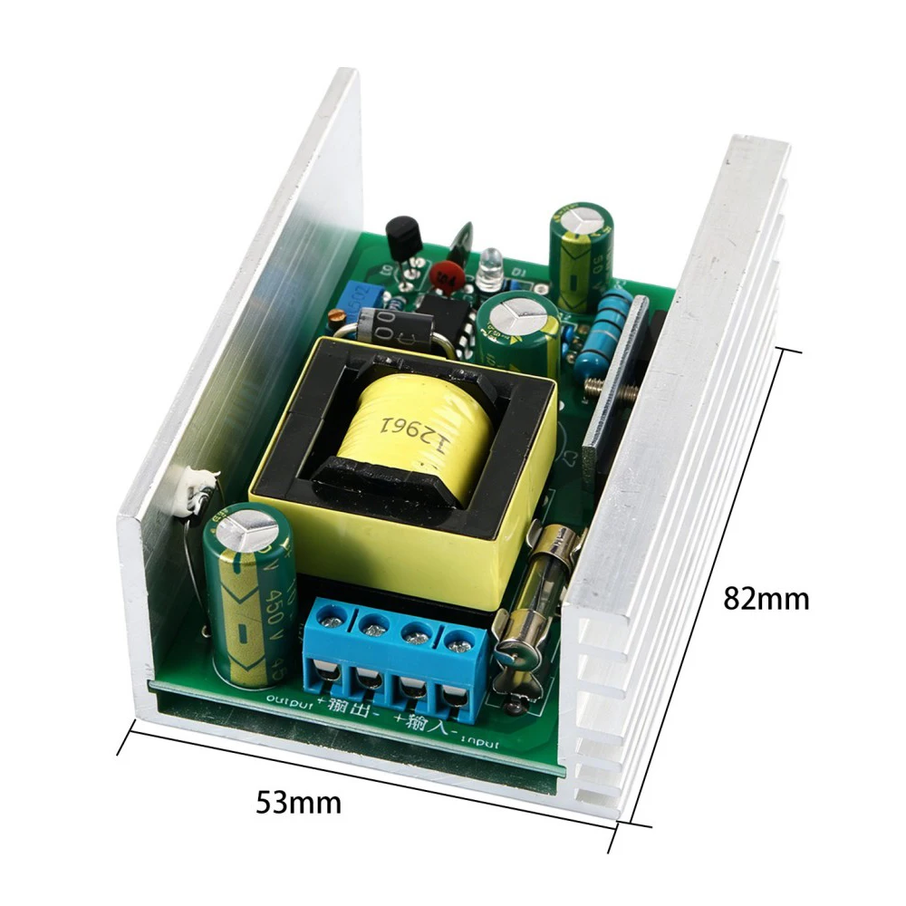 DC-DC Boost Power Module 70W 9-24V to 200-450V Adjustable Stabilized Power Supply With Under-voltage Reverse Polarity Protection