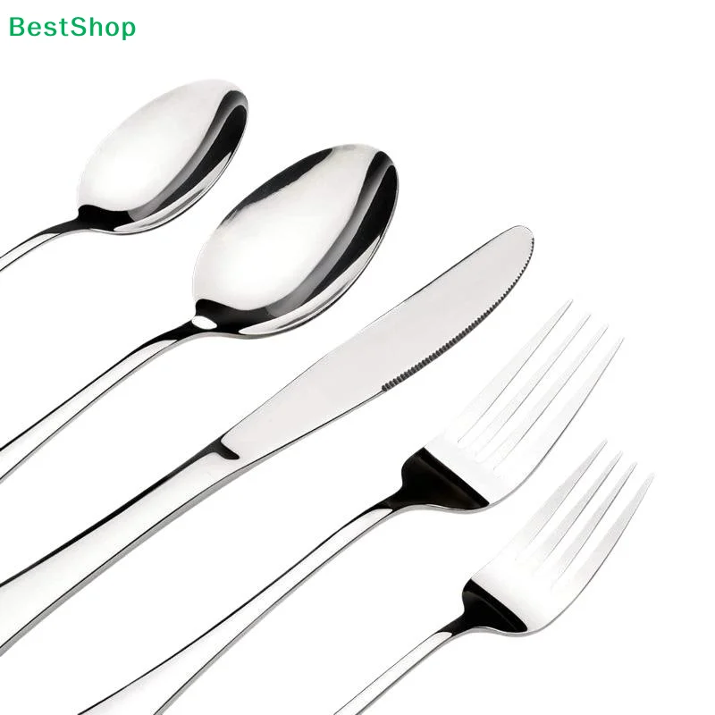 1/3/5 PCS Stainless Steel Flatware Cutlery Set Mirror Finish Rust Proof For Home Restaurant Dining Daily Use view 6