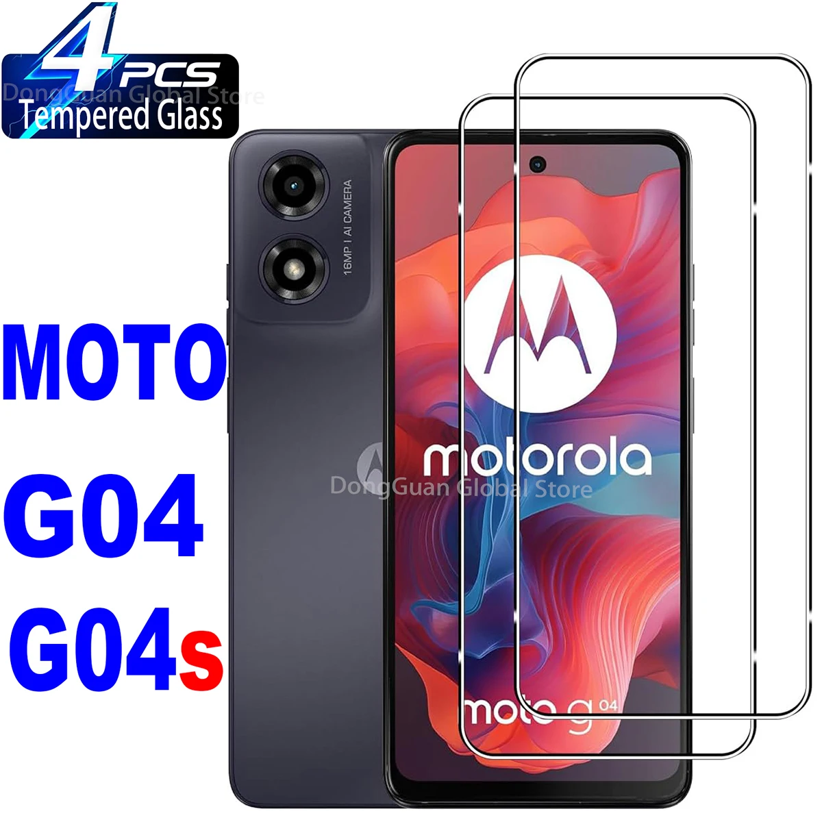 

2/4 шт. закаленное стекло для Motorola Moto G04 G04s Защитная стеклянная пленка для экрана