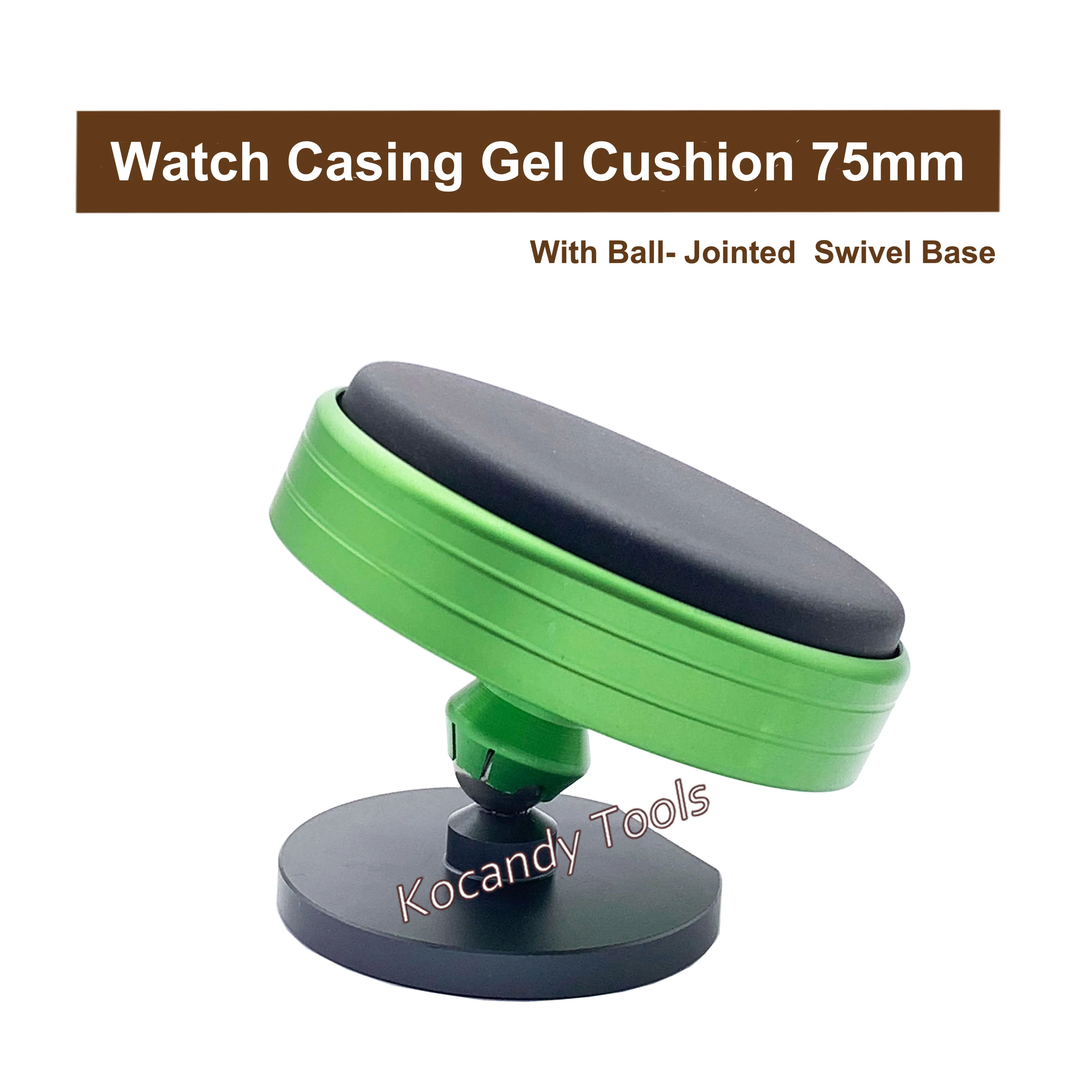 75MM Watch Casing Gel Cushion Plastic Protection Pad Movement Base Scratch-Proof with swivel base Watch Repair Tools Accessory