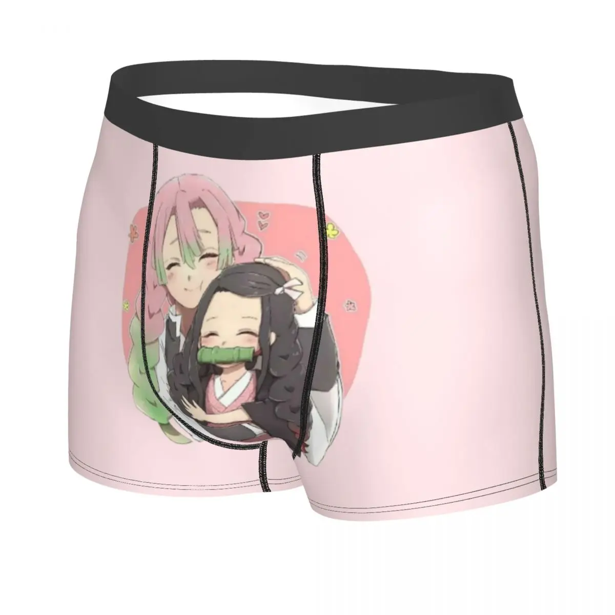 Calzoncillos Boxer, pantalones cortos Mitsuri Kanroji y Iguro Obanai, ropa interior cómoda para hombre, regalos para novio