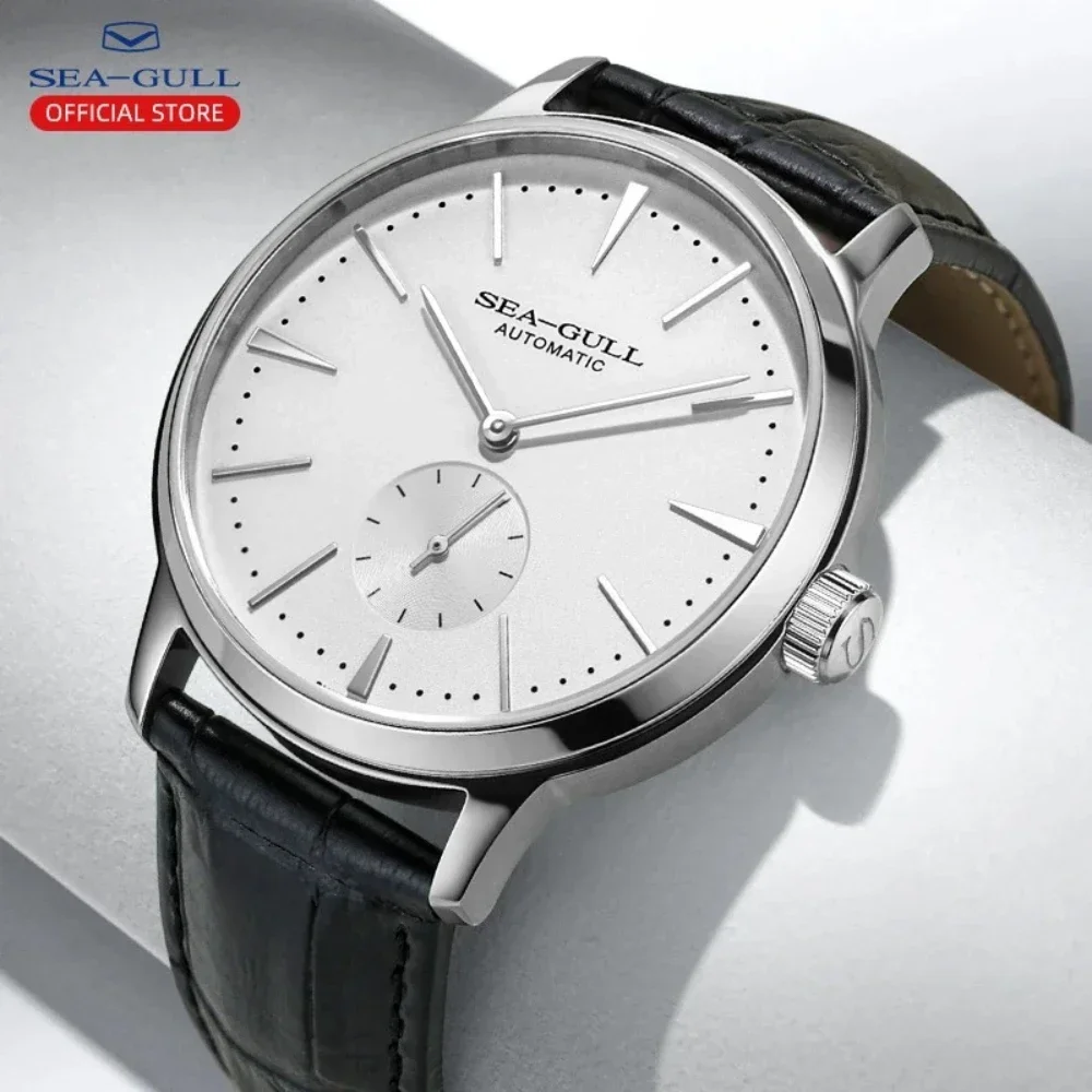 Hot Selling New Fashionable Seagull Men's Watch 6075 Minimalist Business Automatic Mechanical Watch  Relojes Para Hombre