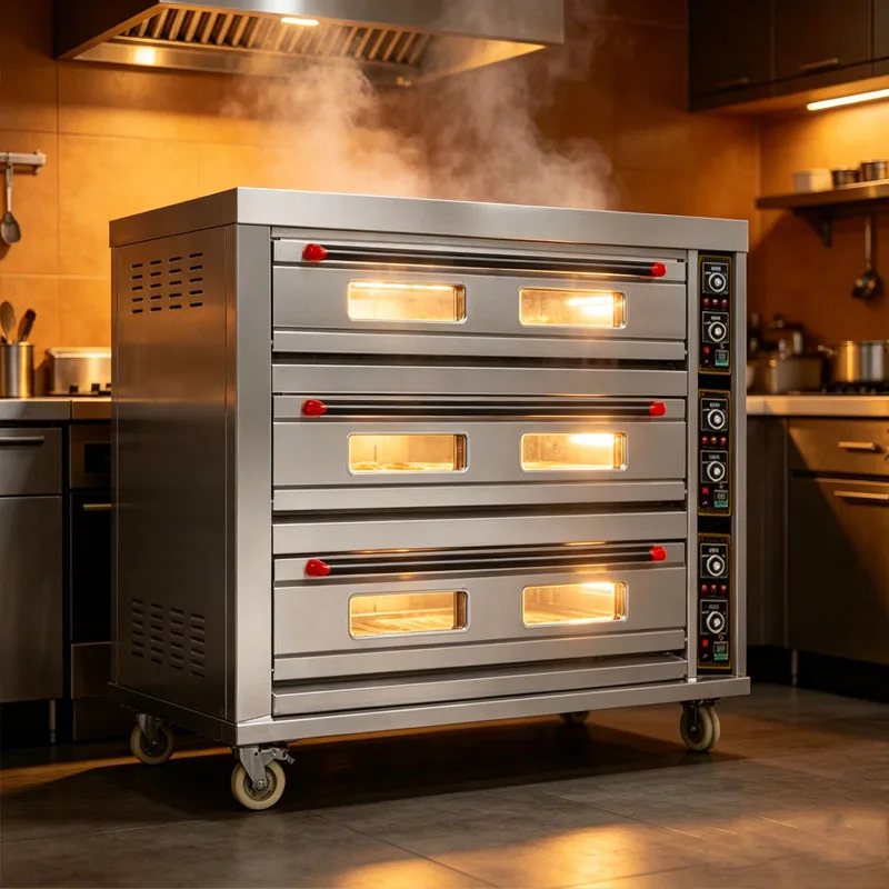 Commercial Deck Oven Multi Layer Bakery Oven for Bread Pizza Pastry Baking Restaurant Use Customization