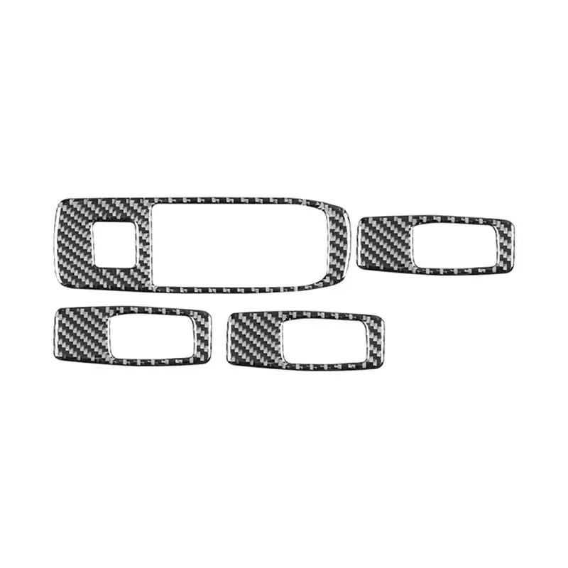 

For Ford Ranger 2019-2022 Carbon Fiber Car Window Lift Switch Panel Cover Trim Interior Accessories