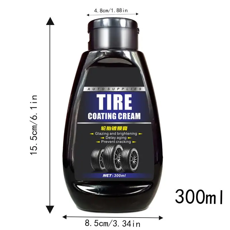 Car Tire Shine Coating Tyre Tire Shine Protectant Wax Rubber Wheel Restorer Agent Spray Polishing Brightener Auto Car Detailing