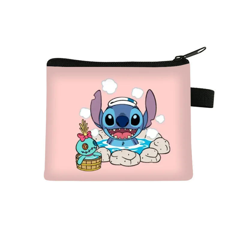 Disney Stitch Cartoon Coin Purse for Kids Children Boys Girls Elementary Students New Cute Fashion Storage Bag Daily Use