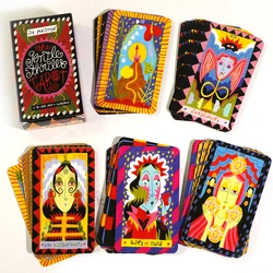 10,3 * 6 cm Delikatne throle Tarot 78 Talia kart Piękne ilustrowane tradycyjne Tarot Przyjazne dla początkujących Świeże dzieło sztuki