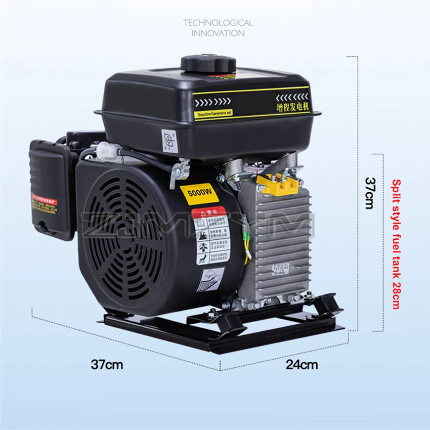 Imagem -02 - Gerador Elétrico Variável Inteligente 48v60v72v do Extensor da Escala do Carro de Quatro Rodas do Triciclo do Aumento da Escala do Veículo 7kw Elétrico