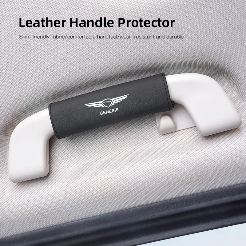 Car Door Handle Leather Protective Cover For Genesis G80 GV70 GV80 GV60 G70 Essentia Neolun G90 GV90 X