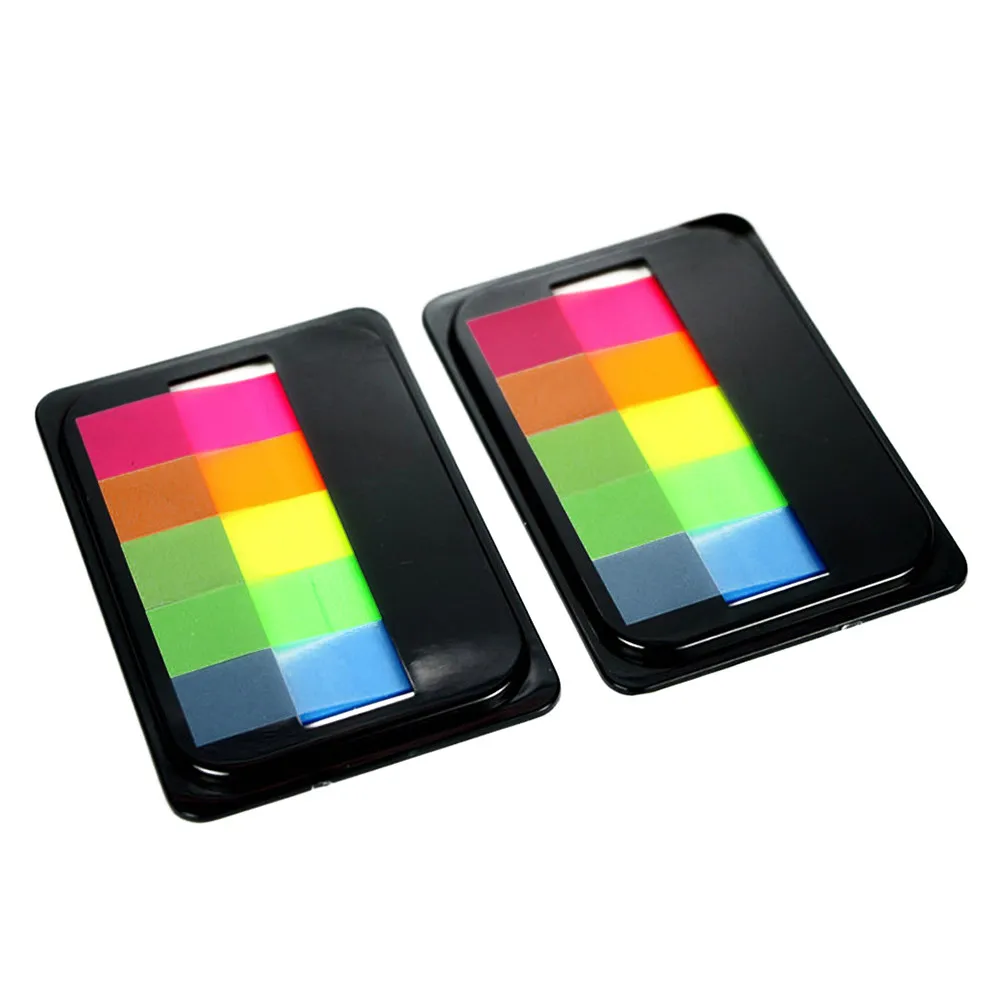 Neon Index Tabs Memo Notes Self-Stick Paper Markers 5 Colors Removable Flag Notes for Office School Index Tabs