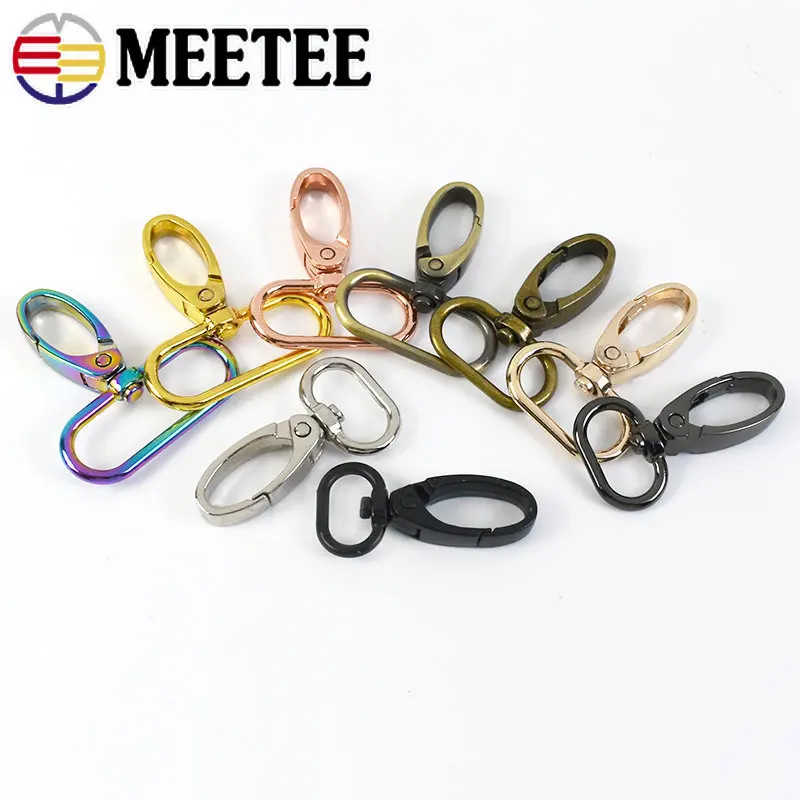 5 pz 13-38mm fibbie in metallo per borsa cinturino girevole aragosta fermagli collare di cane portachiavi fibbia grilletto Clip moschettone