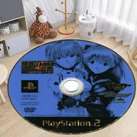 Japanese Anime Living Room Rug 3D Cartoon Comic Round Carpet for Bedroom Bedside Floor Mat Children Crawling Decor Circle Rug