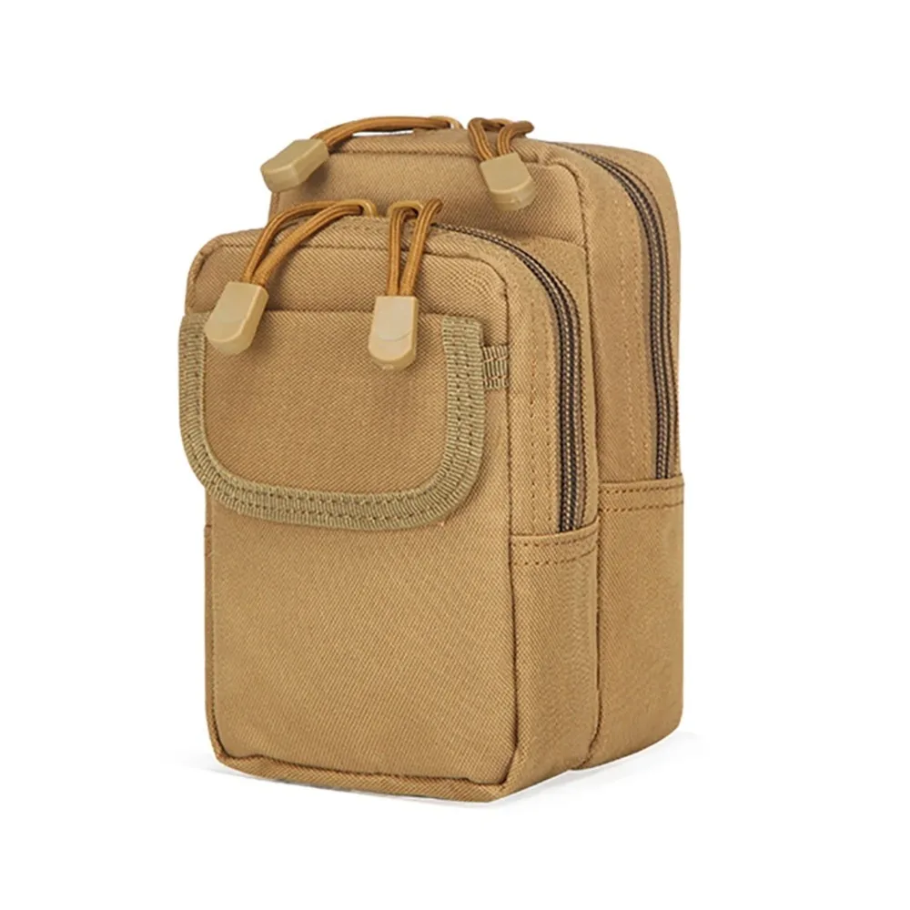 

Oxford Cloth Running Sports Belt Bag Large Capacity Waterproof Climbing Belt Bag Durable Multiple Layers Waist Pack Bag Hiking