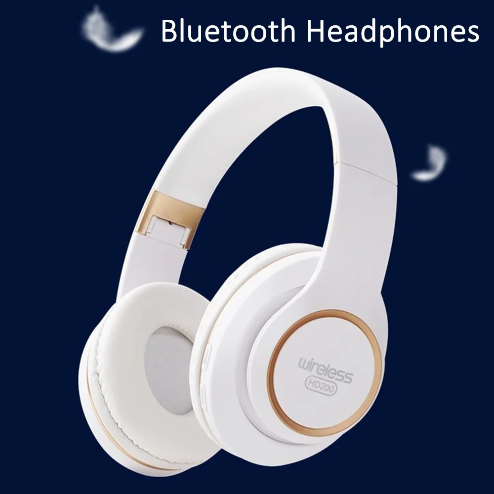 Shoumi Bluetooth Headphones & Wireless Earphones Noise Cancelling Headset Support TF-Card with Bluetooth Adaptor,for TV PC Phone