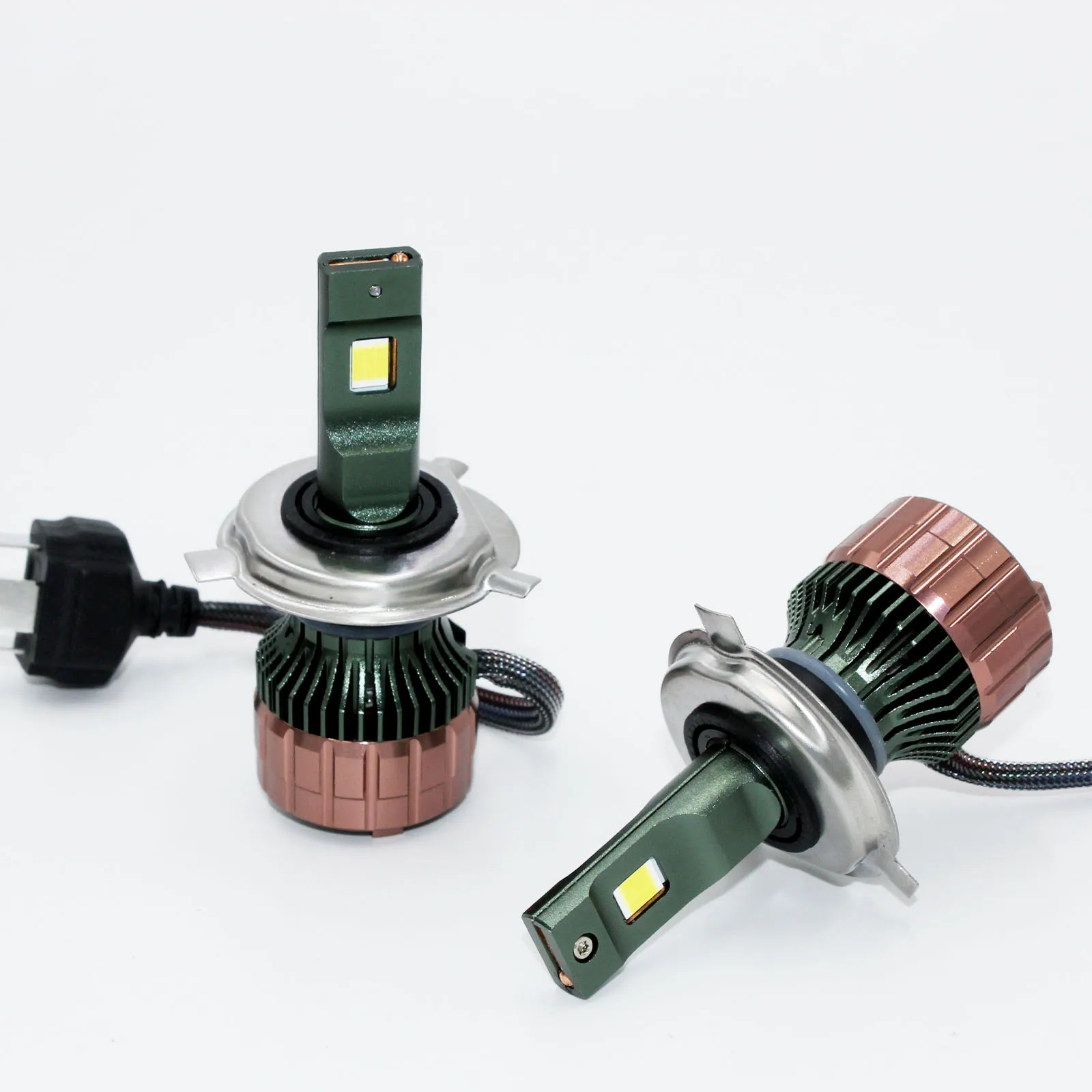 

160W H4 Светодиодная лампа для фар Супер яркая 12V 16000LM 6500K Can bus CSP Противотуманные фары дальнего и ближнего света Водонепроницаемый белый алюминий