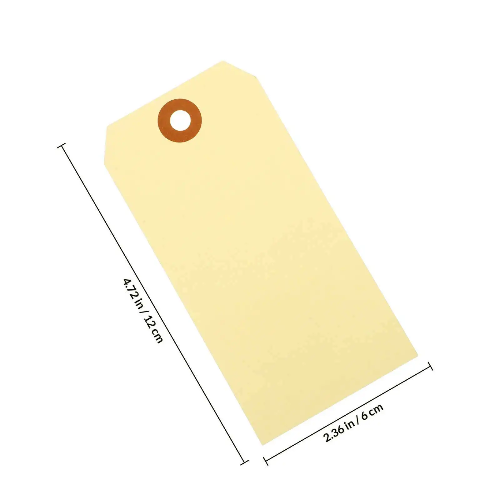 50Pcs Price Tags Manila Wire Tags Sturdy Blank Label Iron Wires Packaging Shipping Use Shipping Tag Manila Tag with Eyelet