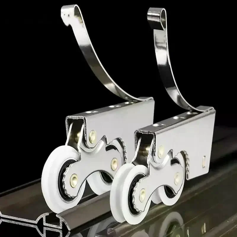 Wardrobe Sliding Door Roller Heavy Duty Silent Nylon Pulley For Cabinet Closet Sliding Door Track Wheel