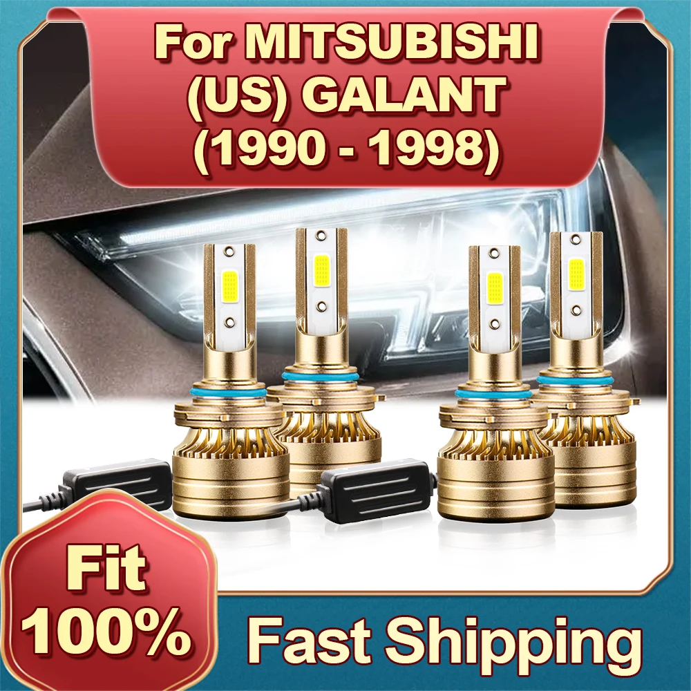 

2/4Pcs LED Headlight Car HB3 HB4 Car Lamp 120W 6000K For MITSUBISHI (US) GALANT 1990 1991 1992 1993 1994 1995 1996 1997 1998