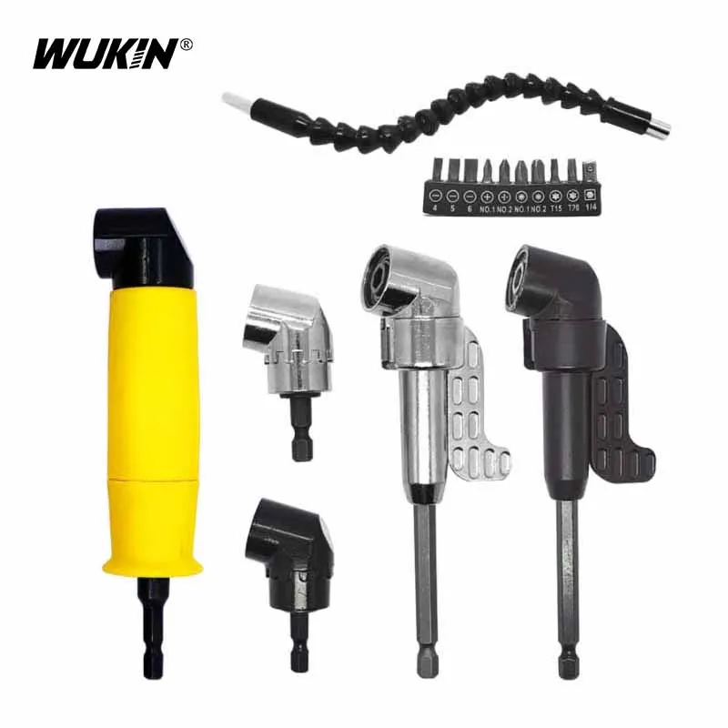 

1Pc Hex Shank Electric Screwdriver Set 90/105 Degree Electric Drill Effort-Saving Screw Bits Adjustable Socket Holder Power Tool