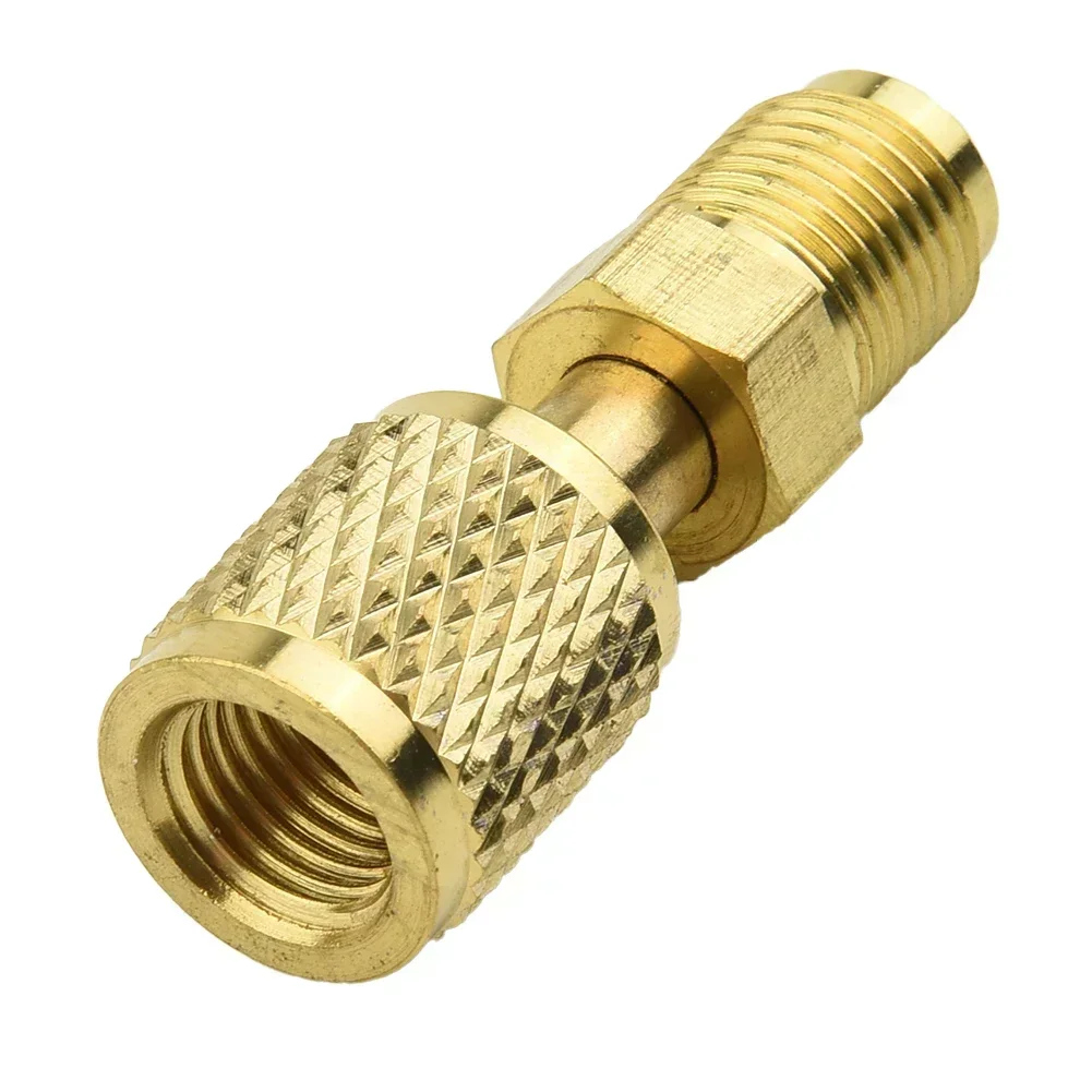 Adapter Male 5/16 X F1/4 SAE Brass Quick Couplers Adapter For Air Conditioning S R32 R410a Replacement Power Tools Accessories