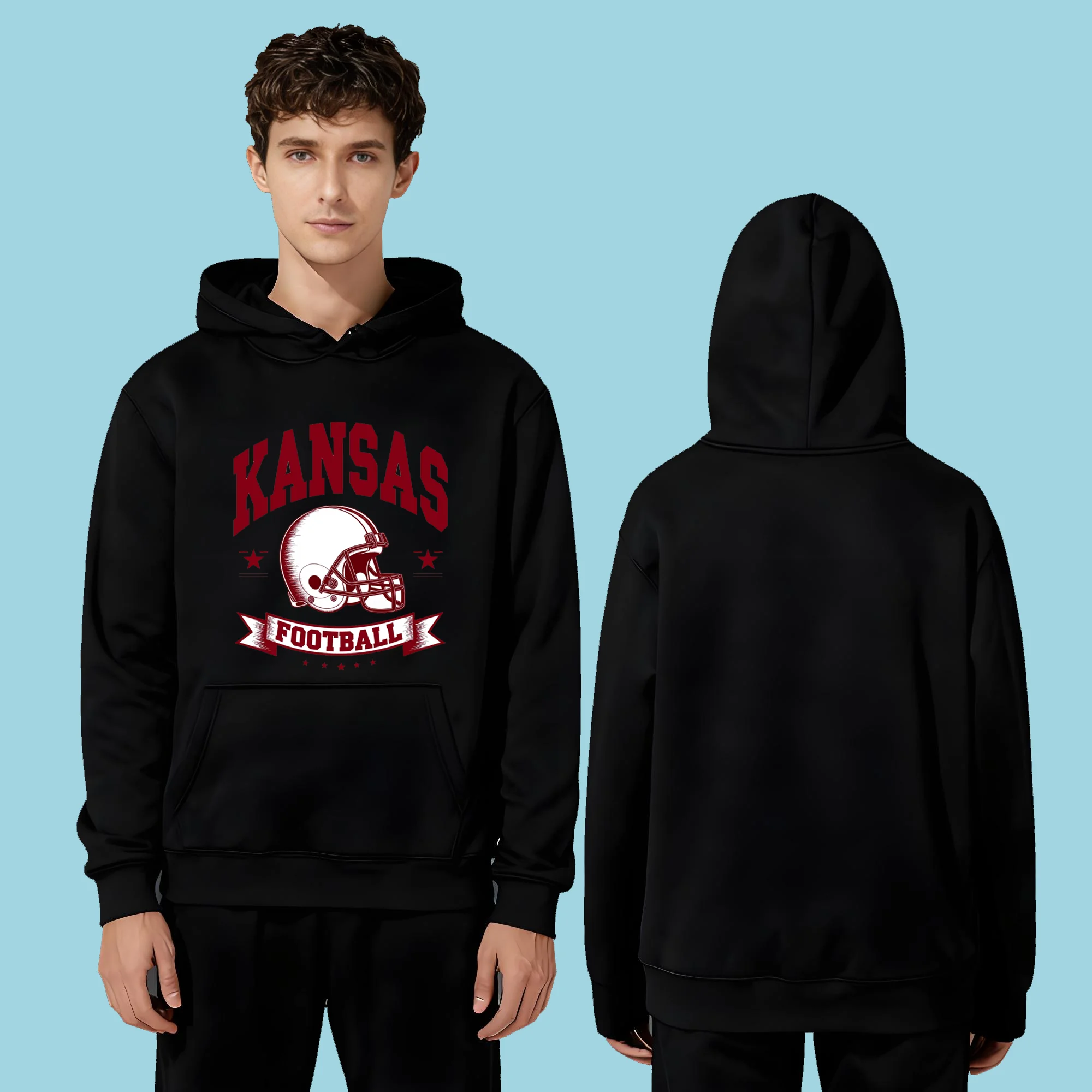 

The latest casual fashion 330-gram heavyweight hoodie for men and women in 2025 featuring trendy letters and helmet prints