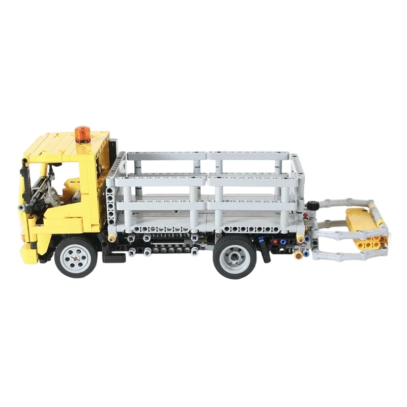 844PCS MOC-235293 NPR Stake Truck City Construction Model Building Block Engineering Car Bricks Toys Kit Boys Birthday Gift