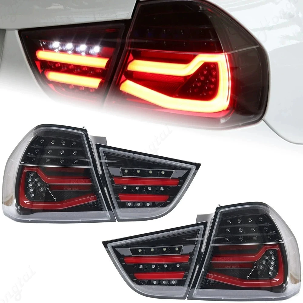 Pair Taillight assembly For 2006-2012 BMW E90 325i 328i 3-Series Sedan Modify the brake lights, reverse the lights，turn signal