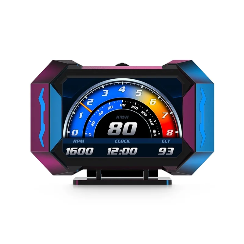 

Авто ЖК-дисплей HUD, цифровой автомобильный спидометр Obd2, проектор, внедорожный измеритель наклона, инклинометр, датчик температуры воды