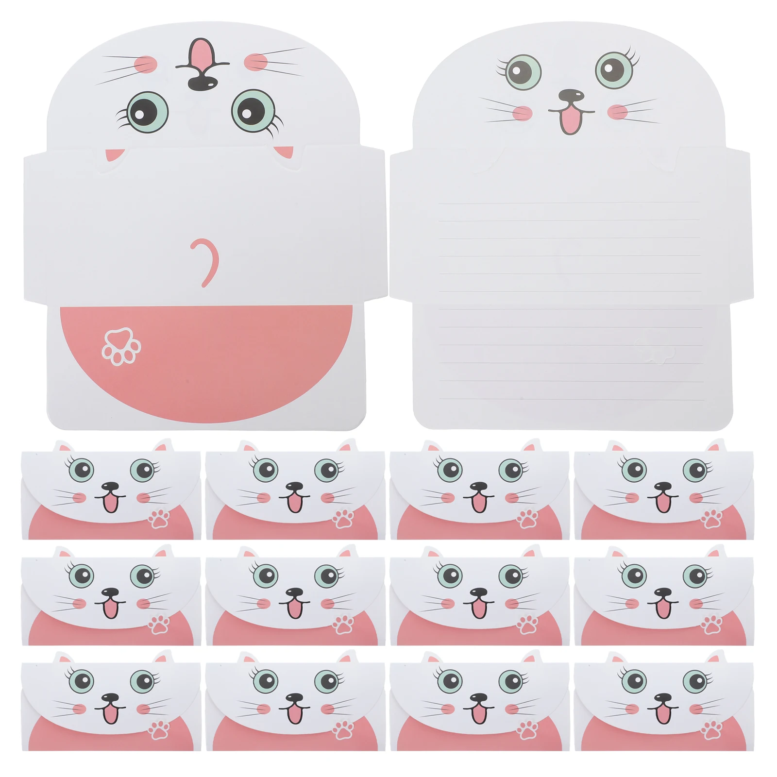 

20 Pcs Writable Greeting Cards Blank and Envelopes Paper Jam Birthday for Women