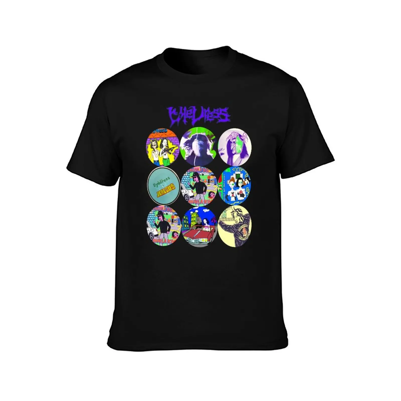 Eyedress classic t shirt ?Eyedress sticker T-Shirt, Summer Casual Cotton Tee, Oversized Streetwear Tops, Vintage Graphic Print