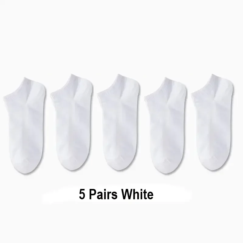 5/10/20/30 paar unisex casual effen kleur bootsokken dun ademend comfortabel anti geur zweetabsorberende enkelsokken voor mannen vrouwen