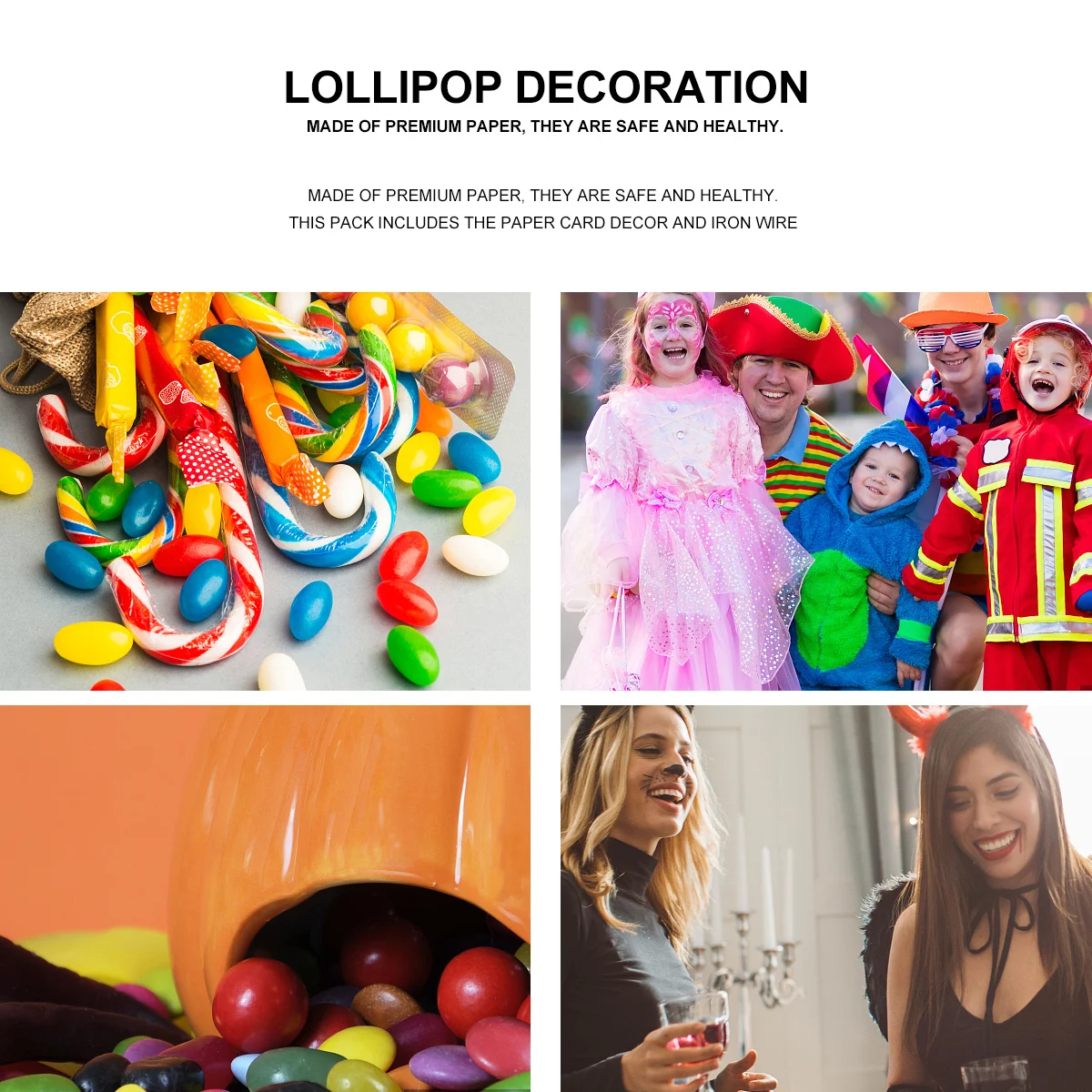 

40pcs Tiger Lollipop Paper Cards Party Candy Decoration Message Wrap Premium Craft For Wedding Birthday Kitchen Bar Supplies