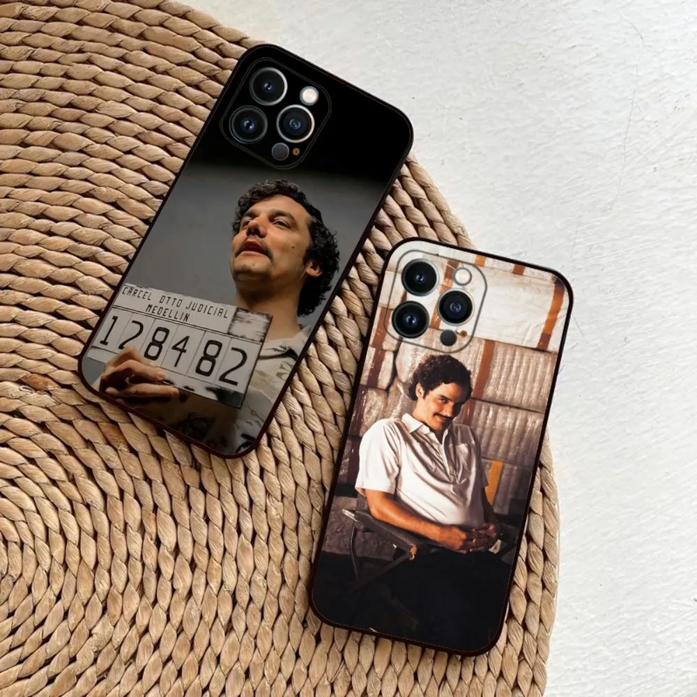 

TV N-Narcos Pablo Phone Case For iPhone 15,14,13,12,11,Plus,Pro Max,XS,X,XR,SE,Mini,8,7 Soft Silicone Black Cover
