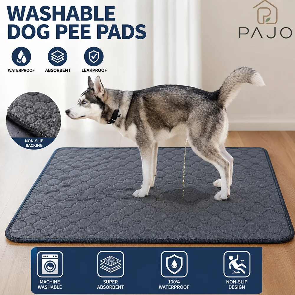 Tapis d'entraînement pour chiot réutilisable et lavable, imperméable, antidérapant, absorbant et anti-fuite pour canapé, siège de voiture, sol