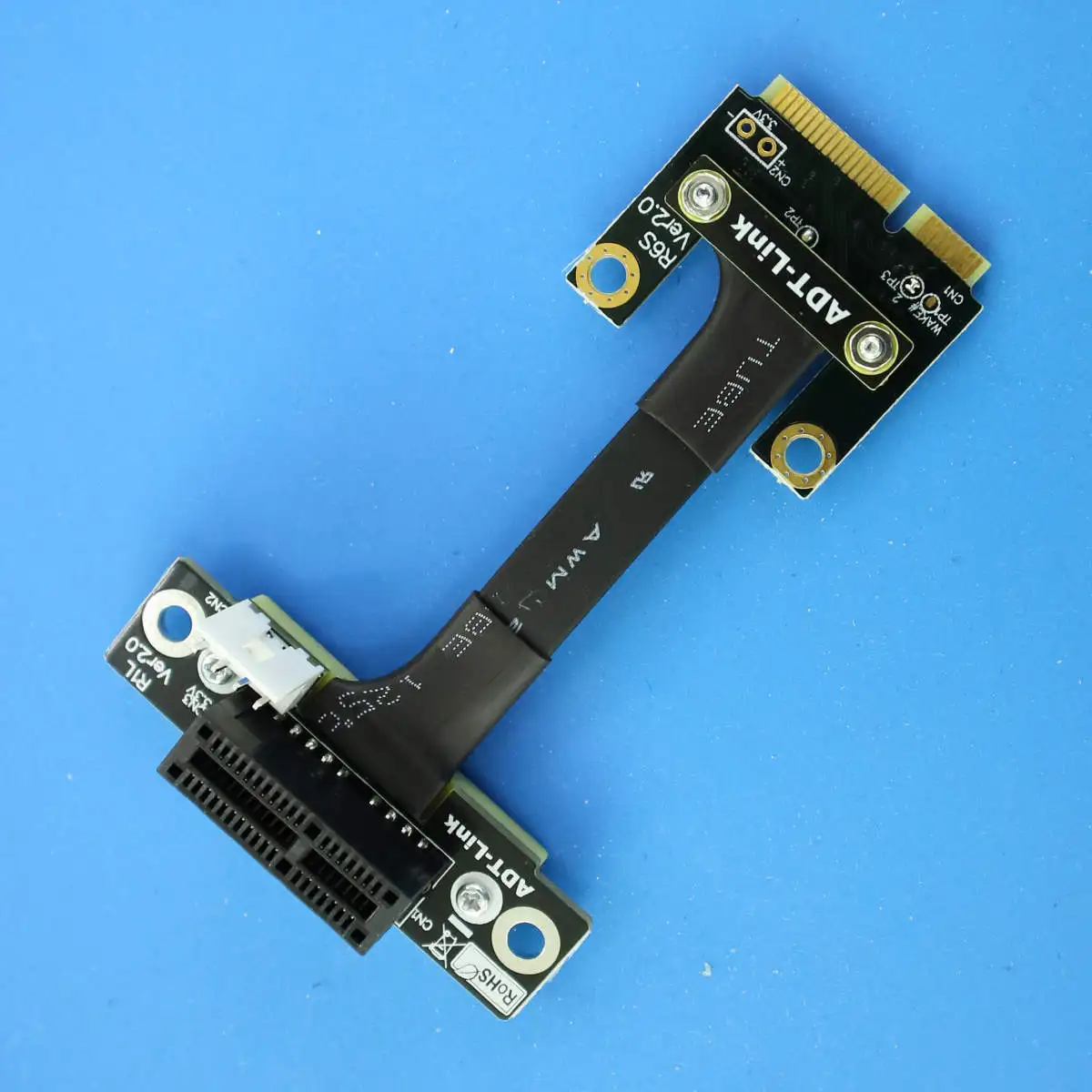 ADT R61 Mini PCIe To PCIe 4.0 3.0 X1 Extension Cable Riser PCI Express 1x for Notebook Industrial Control Wireless Network Card