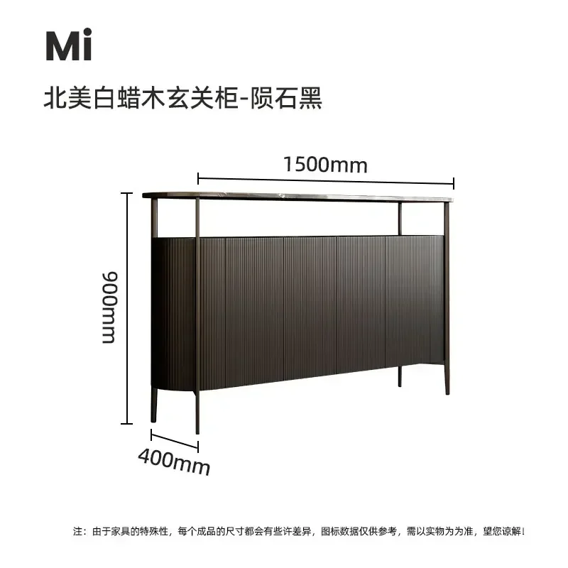 

Italian light luxury minimalist rock slab dining side cabinet locker modern simple secret cabinet