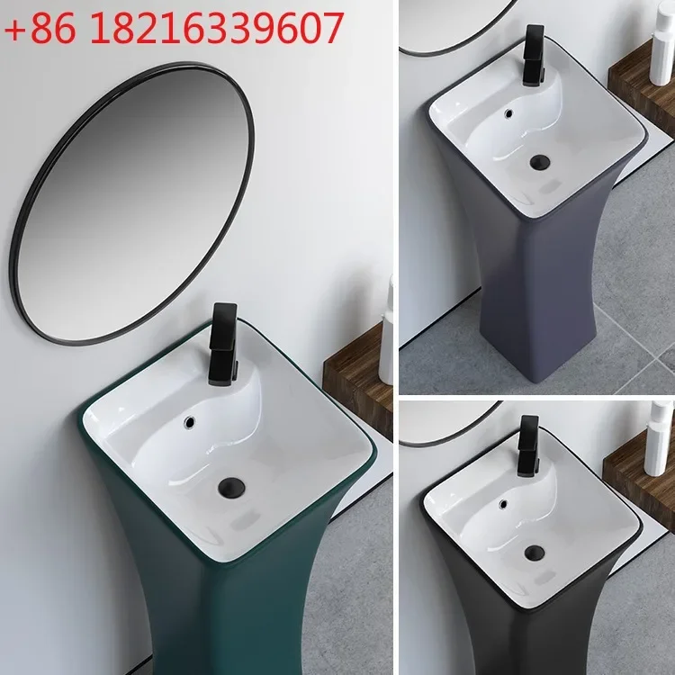 Small waist wash basin Floor-to-ceiling washbasin One-piece column wash basin Post basin